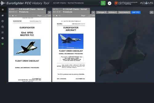 Eurofighter FCC History Tool